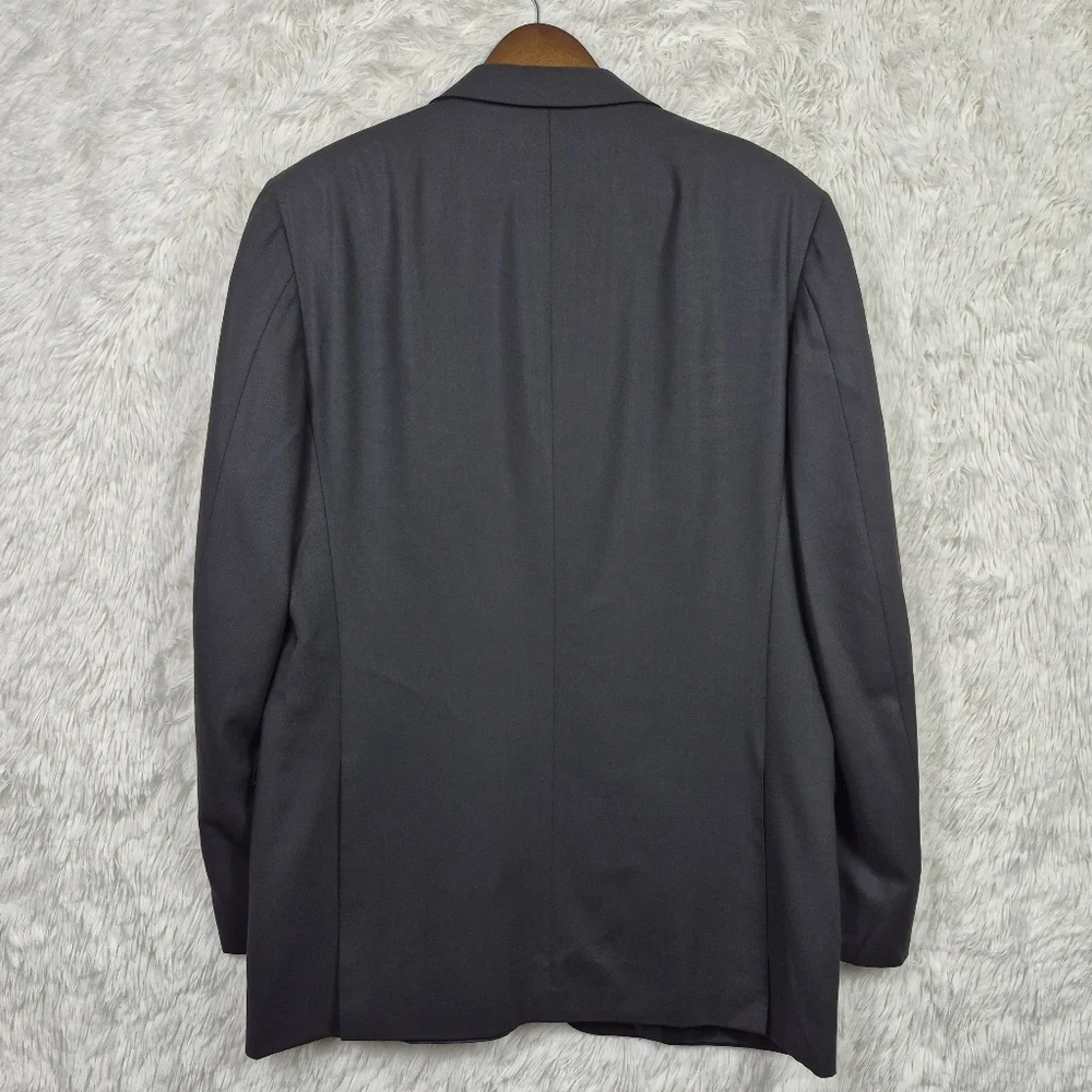 Canali 1934 Men's 100% Wool Travel Water‎ Resistant Black Italy 44L US